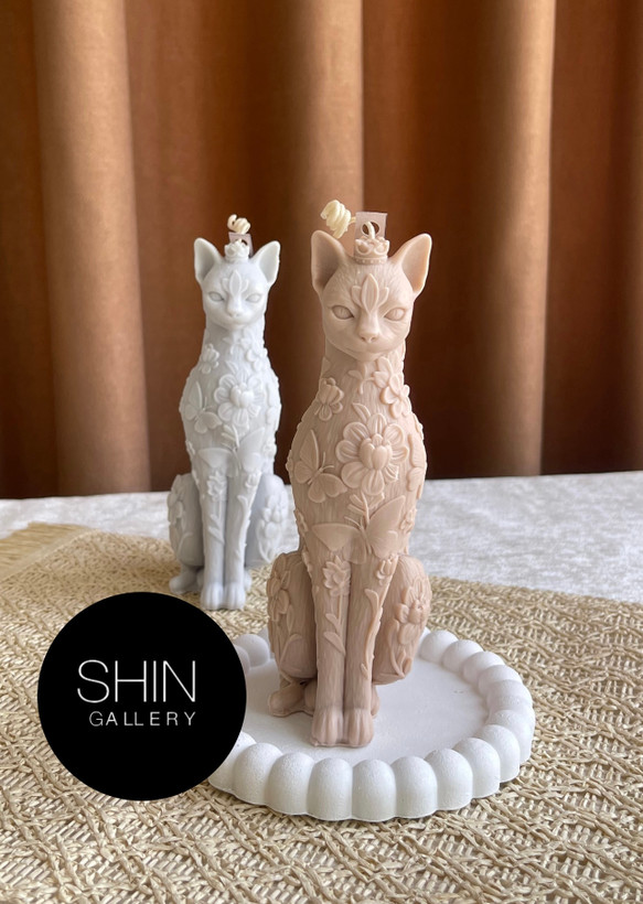 شمع دکوری گربه ی آریایی